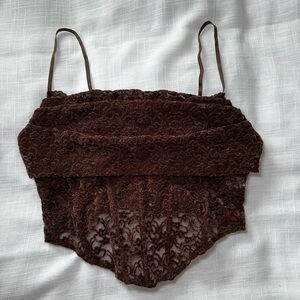 Bear Dance Chocolate Lace Bralette